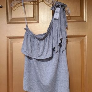 Ann Taylor Loft one shoulder top